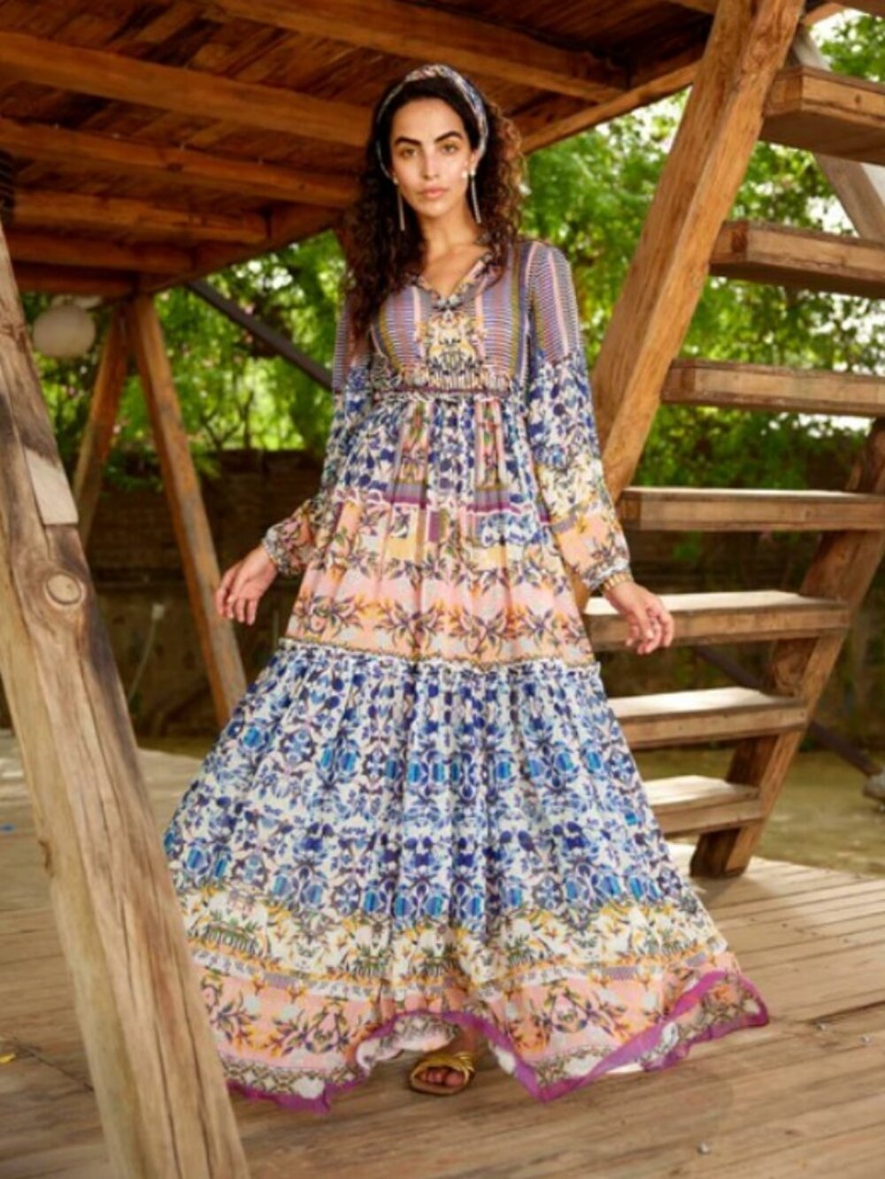 NWT Anthropologie Bhanuni by Jyoti Anastasia Maxi Dress 18W - Picture 10 of 16